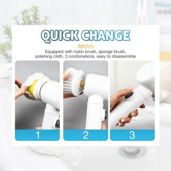( SAVE 49% OFF) 9 in 1 Magic Electric Cleaning Brush USB rechargeable