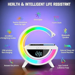 Led Wireless Charger Speaker | سماعة مع شاحن لاسلكي LED